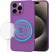 Techsuit Hoesje geschikt voor Apple iPhone 15 Pro Max - Soft Flex Silicone Back Cover - Geschikt voor MagSafe - Purple