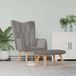 Maison Exclusive fauteuil de relaxation avec repose-pieds, tissu taupe