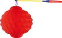 Bellatio Decorations Sint Maarten setje - Rode Aziatische lampion 30 cm met lampionstokje