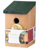 Lifetime Garden Edco Eindhoven Bv Voordeel pakket van 8x stuks houten vogelhuisjes/nestkastjes met groen dak 22 cm