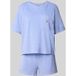 Polo Ralph Lauren Pyjama azuur / zwart / wit