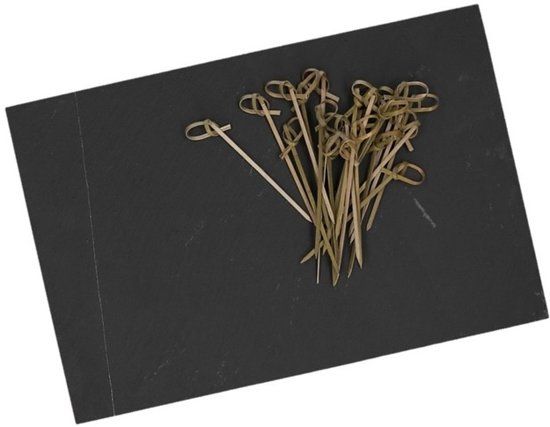 Cosy&Trendy Tapas serveerplank 30 cm met prikkers 9,5 cm