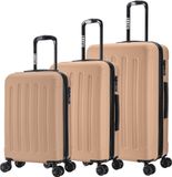 Flexot Trolley à coque rigide F-3045 (Gr. M, L, XL) – Ensemble de valises – Coque rigide en ABS, 4 roues, Valise robuste et moderne avec quatre roues à 360° et serrure à combinaison
