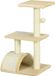 PawHut Krabpaal 72 cm met pluche ballen voor middelgrote katten Crèmewit
