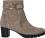 Gabor - Dames - Enkellaarsjes - Suède - Beige - Maat 41.5
