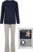 Happy Shorts Dames Kerst Pyjama Set Shirt + Broek Giftbox Bakkerij Blauw - Maat M