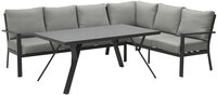 Garden Impressions Senja lounge dining set 3-delig rechts - donker grijs