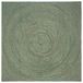 VidaXL Vloerkleden olijfgroen 200 x 200 cm jute