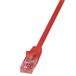 LogiLink 1m Cat6 U/UTP Netwerkkabel Rood