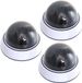 Merkloos Dummy Camera Set - Attractieve Beveiliging - Diefstal Afschrikken - Knipperend LED Licht - 3 Stuks - Wit