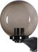 Applique sphérique, Ø25cm – Lampe d'extérieur, IP44, résistant aux intempéries, adapté aux LED, lampe de jardin pour terrasse et jardin, transparent/noir, matériel de fixation inclus