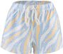 P.J. SALVAGE CO. Pyjamashorts Tiger Dots Lichtblauw Dames XS