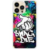 Apple iPhone 14 Swag or die Verstevigd hoesje met sublimatie bedrukking