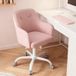 Rose Bureau Pivotant Réglable En Hauteur Pour Bureau Chambre À Coucher