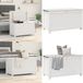 vidaXL Opbergbox wit 80x40x45,5 cm massief grenenhout