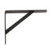 Amig - Wandplankbeugel - Stalen hoekbeugel - 500x325 mm - Zwart - Draagvermogen tot 185 kg