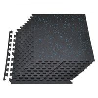VEVOR Puzzelvloerbeschermingsmat voor fitnessstudio's, rubberen matten voor sportschool, kantoor, thuis, training