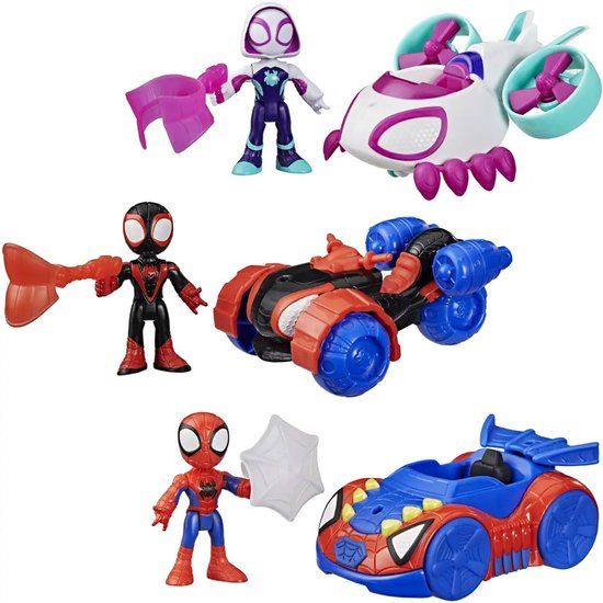 Hasbro Spidey speelgoedvoertuig actiefiguur multicolor 7cm