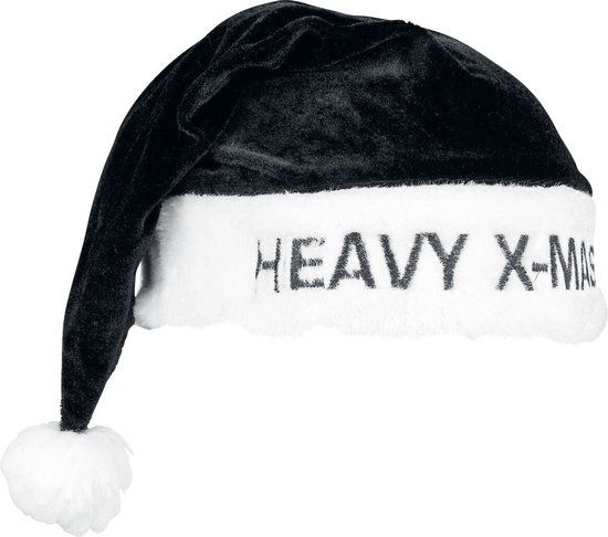 Heavy X-Mas Kerstmuts Unisex Beanie - zwart/wit - Standard