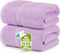 Utopia Towels - Luxueuze extra grote badhanddoek, 2-delig, 600 g/m², 100% ringgesponnen katoen, zeer absorberend en sneldrogend, zachte hotelkwaliteit (80 x 180 cm, lavendel)