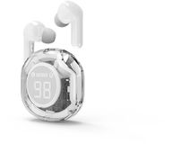 Gembird Transparante TWS In-Ear Koptelefoon – Draadloos Bluetooth 5.4 Hoofdtelefoon – Wit – Oplaadcase Inclusief