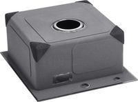 VEVOR Keukenspoelbak Enkele Bak Inbouwspoelbak Rvs 40x45x19cm Spoelbak
