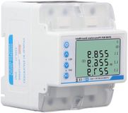 Merkloos / Sans marque Wan GmbH Slimme Meter - Energiemeter Fotovoltaïsch - Zonne-energie Meten - Bidirectionele Energiemeting - 60-300V - Grijs