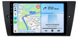 BMW autoradio 9 pouces Android avec 6+128 Go de stockage, convient pour BMW Série 3 (E90, E91, E92, E93) années modèles 2005-2011. Incluant CarPlay sans fil, Android Auto, 4G, WiFi, navigation GPS, processeur 8 cœurs, RDS, DSP et DAB+. Bluetooth