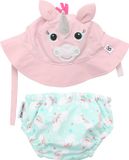 Zoocchini - UV Zwemluier en zonnehoedje - Allie the Alicorn - Medium - 6-12 maanden