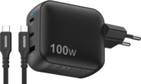 Sitecom 100W GaN Power Delivery Wandoplader + USB-C naar USB-C Kabel 2m