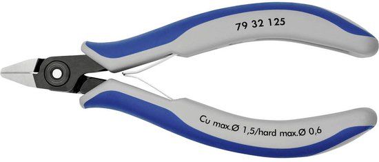 Knipex 79 32 125 Zijsnijtang Spitse-kop 125mm