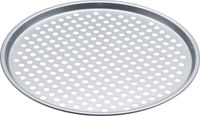 KitchenCraft Geperforeerde Pizzapan / Metalen Pizza Bakplaat - 33 Centimeter