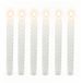 Merkloos Relaxdays LED Dinerkaarsen - 6 Stuks - Wit