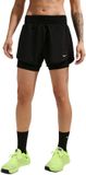 Nike Dri-FIT One Mid-Rise Brief-Lined 3 Inch Short - Zwart - Maat L - Dames