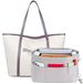 SHINGONE Handtasorganizer met sleutelhanger, waterdicht, met rits, grijs