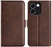 MobyDefend Luxe Wallet Book Case voor Oppo Reno15 F / Oppo Reno15 FS - Bruin