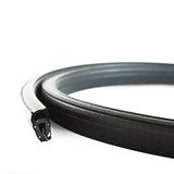 Euras KSD2003 Deurafdichtingsprofiel, 0,8-2,5 mm, houdt zonder lijm, rubberen afdichting voor autodeur, kofferbak en achterklep, Duitse industriële kwaliteit, Made in EU, 3 m
