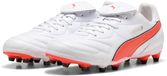 Puma King Liga Voetbalschoenen Senior Wit/Oranje