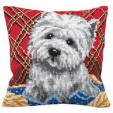 Collection d'Art Kruissteek kussen: Bichon