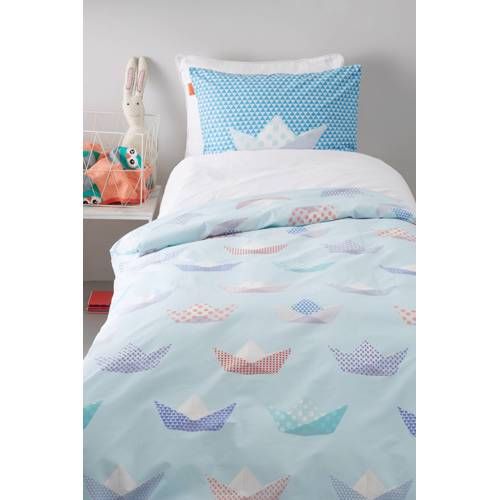 Damai Dekbedovertrekset katoen 140 x 200 cm petite chapeau blue
