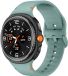 Strap-it Siliconen bandje met gespsluiting geschikt voor Samsung Galaxy Watch 9 (40/44mm) / Watch 8 (40/44mm) / 8 Classic (46mm) - dennengroen