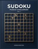 Sudoku Puzzle Challenge: 100 Medium Grids for Logic Mastery | Puzzles for Adults and Seniors Large Print Edition - 8.5 x 11 Inch Brain Training Activity Book
