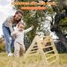 Panda Klimdriehoek opvouwbaar pour bébés et tout-petits - Bois - Pour intérieur - Dès 6 mois - Jaune