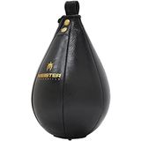 Meister SpeedKills Leren Speed Bag met Lichtgewicht Latex Pocket - Zwart, Medium 24,1 cm x 15,2 cm