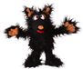 Living Puppets Monsters to go, Hapsweg, Wolf, Zwart, Stof, 35 cm