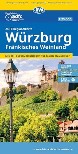 BVA KOMPASS Freytag & Berndt BVA ADFC Regionalkarte Würzburg Fränkisches Weinland 1:75.000