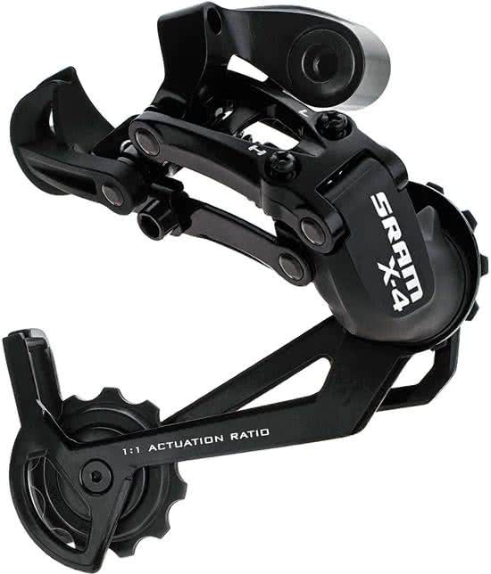 SRAM X-4 Achterderailleur - 8 Speed - Lange kooi