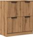 vidaXL Dressoir 60x30x70 cm bewerkt hout artisan eikenkleurig