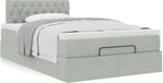 Maison Exclusive - Cadre de lit ottoman avec matelas, gris clair, 120x200 cm, velours