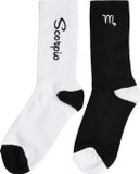 Mister Tee Scorpio Zodiac 2-Pack Sokken - 43/46 - Zwart/Wit
